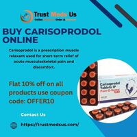 Order Carisoprodol Online Quick and  Dependable for Overnight Delivery